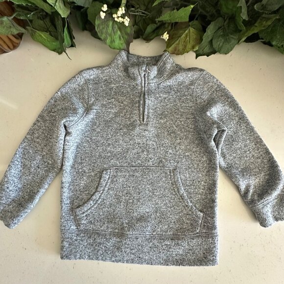 Jumping Beans Kids Grey Half-Zip Pullover Sweater 5T - Picture 1 of 11
